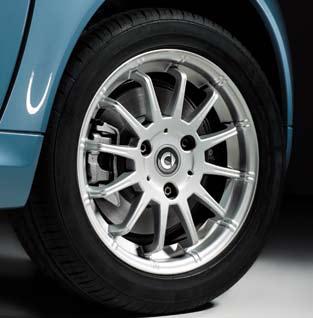 12-spoke alloy wheels (15\"), design 7 Fortwo 451